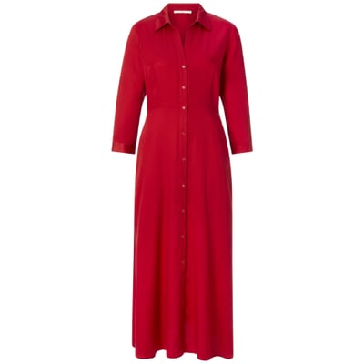 manufactum Damen-Midikleid Rot