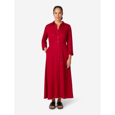 manufactum Damen-Midikleid Rot Bis zu 65% Rabatt
