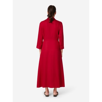 manufactum Damen-Midikleid Rot Bis zu 65% Rabatt