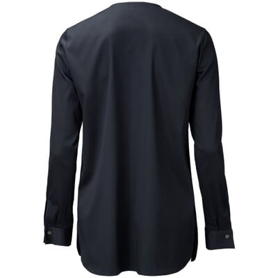manufactum Damen-Satinbluse Dunkelblau Sonderangebot der Fabrik