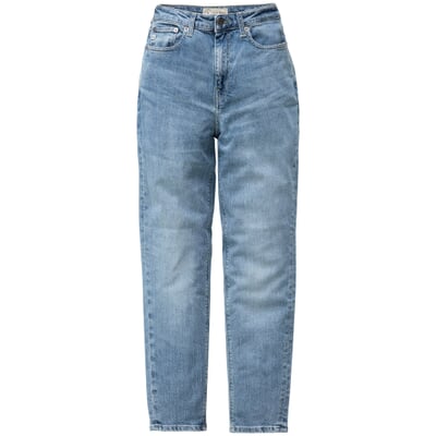 manufactum Damenjeans Tapered Stretch Mittelblau Discount Store für neue Produkte