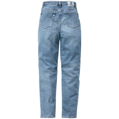 manufactum Damenjeans Tapered Stretch Mittelblau Discount Store für neue Produkte