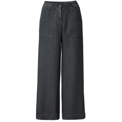 manufactum Damen-Leinenhose weites Bein Anthrazit 50% Rabatt mit kostenlosem Versand