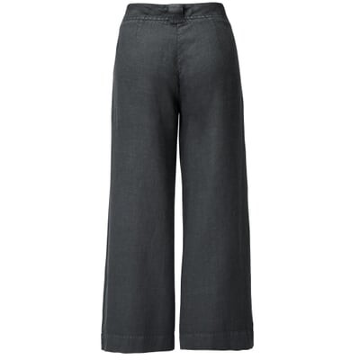 manufactum Damen-Leinenhose weites Bein Anthrazit 50% Rabatt mit kostenlosem Versand