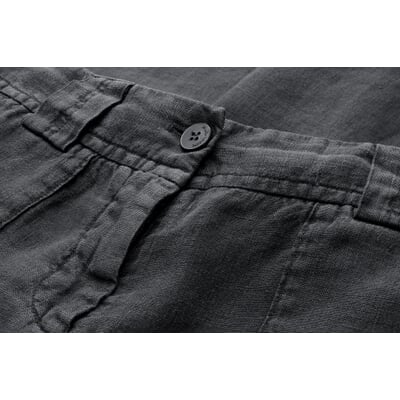 manufactum Damen-Leinenhose weites Bein Anthrazit 50% Rabatt mit kostenlosem Versand