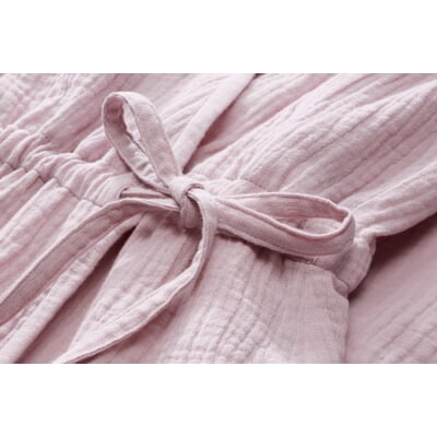 manufactum Damen-Wickelkleid Musselin Rosé Clearance-Verkauf