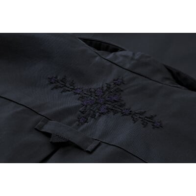 manufactum Damen-Hemdblusenkleid Blauschwarz Kostenloser Versand international