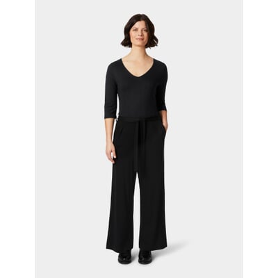 manufactum Damen-Jumpsuit Piqué Schwarz Outlet