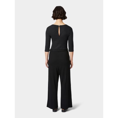manufactum Damen-Jumpsuit Piqué Schwarz Outlet