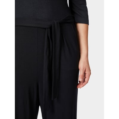 manufactum Damen-Jumpsuit Piqué Schwarz Outlet