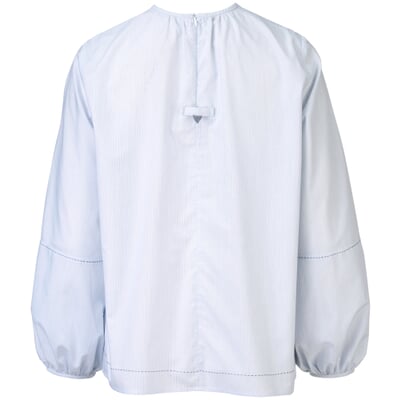 manufactum Damen-Oversizebluse feingestreift Weiß-Blau Verkauf