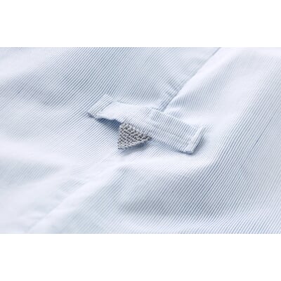manufactum Damen-Oversizebluse feingestreift Weiß-Blau Verkauf