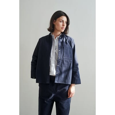 manufactum Damenjacke 7/8-Ärmel Dunkelblau Angebote