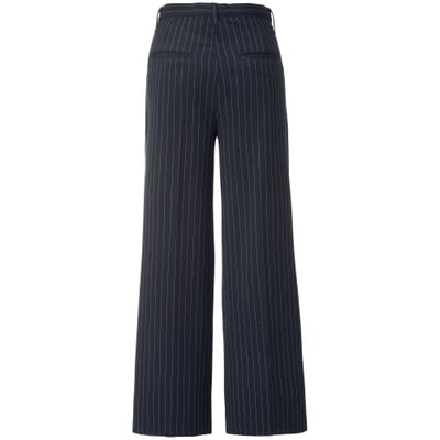 manufactum Damen-Nadelstreifenhose Blau Sonderangebot