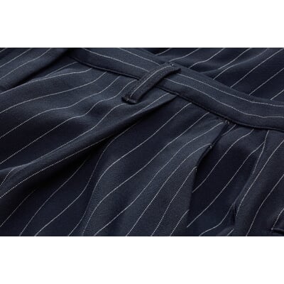 manufactum Damen-Nadelstreifenhose Blau Sonderangebot