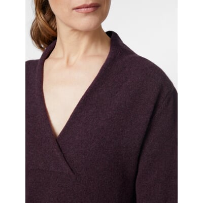 manufactum Damen-Strickkleid Aubergine Rabatt