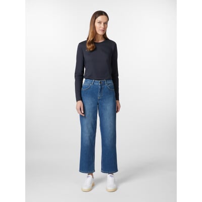 manufactum Damen-Relaxed-Jeans Blau Großer Ausverkauf