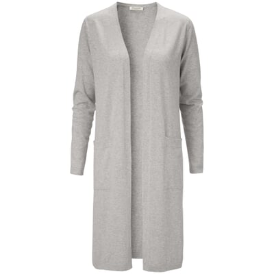 manufactum Damen-Langstrickjacke Hellgrau Flash Sale