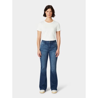 manufactum Damenjeans Flared Mittelblau Exklusivangebot