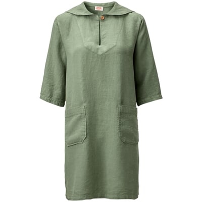 manufactum Damen-Leinenkleid Grün