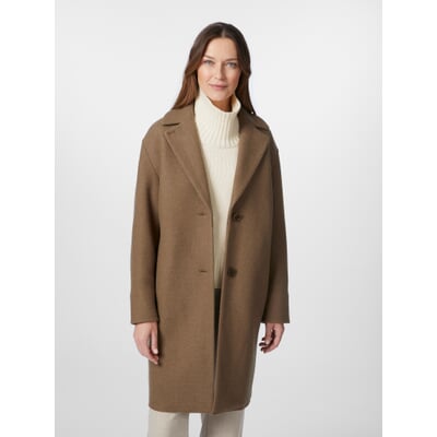 manufactum Damen-Wollmantel Braun Weihnachtsangebot