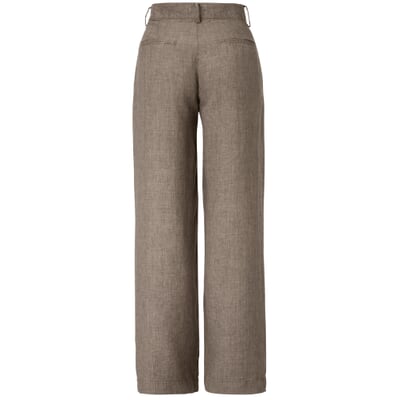 manufactum Damen-Bundfaltenhose Braungrau Lagerräumung