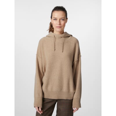 manufactum Damen-Strickhoodie Beigemelange Top Angebot