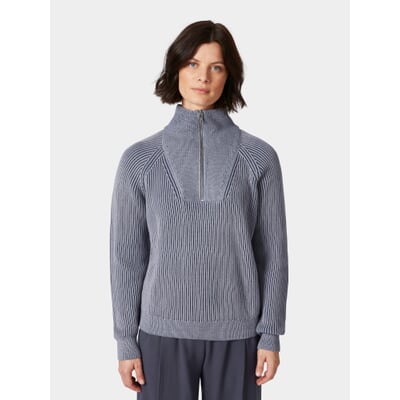 manufactum Damen-Stricktroyer Fliedergrau-Blau Saisonale Angebote