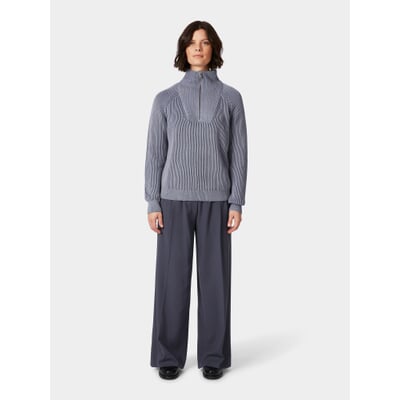 manufactum Damen-Stricktroyer Fliedergrau-Blau Saisonale Angebote