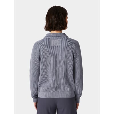 manufactum Damen-Stricktroyer Fliedergrau-Blau Saisonale Angebote