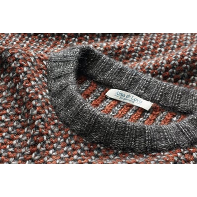 manufactum Damenpullover Grau-Rost Sonderangebote