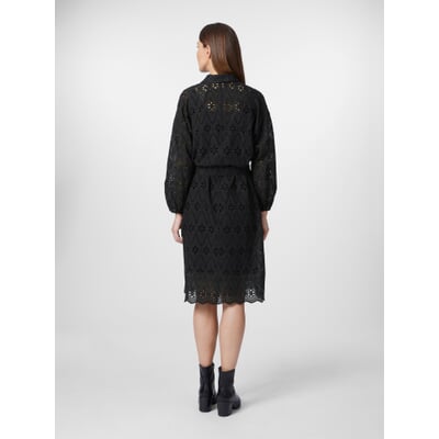 manufactum Damen-Spitzenkleid Schwarz Riesige Ersparnisse