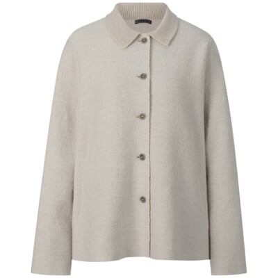 manufactum Damen-Wolljacke Naturweiß