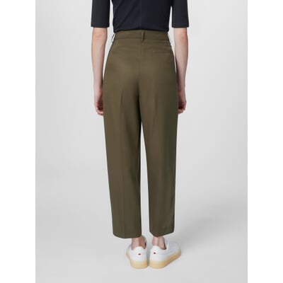 manufactum Damen-Bundfaltenhose Oliv Begrenzte Freigabe