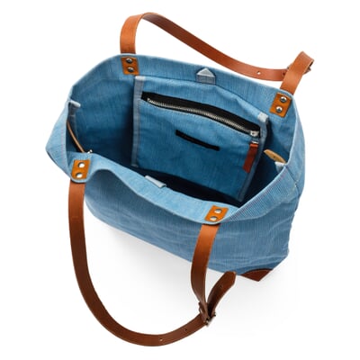 manufactum Handtasche Segeltuch Hellblau Letzte 2 Tage