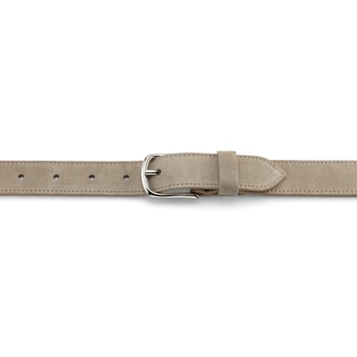 manufactum Damengürtel Veloursleder Beige Riesige Rabatte