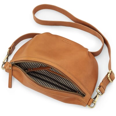 manufactum Damen-Gürteltasche Leder Cognac Clearance-Verkauf