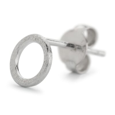 manufactum Ohrstecker Satin-Circle Silber Outlet