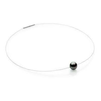 manufactum Halsreif Tahiti-Zuchtperle Anthrazit Sonderangebot