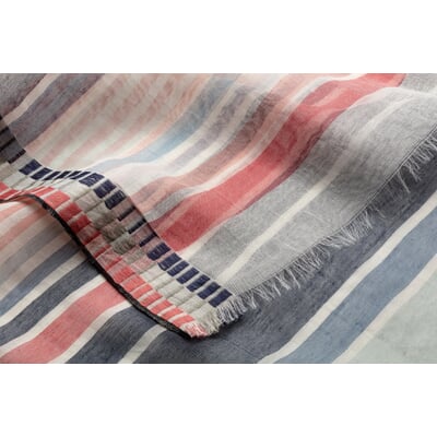 manufactum Damenschal Seide-Baumwolle Multicolor Großer Ausverkauf
