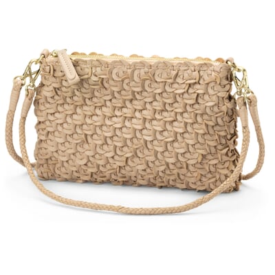 manufactum Damen-Handtasche strukturiert champagner Flash Sale