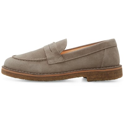 manufactum Damen-Loafer Rauleder Grau Begrenztes Angebot