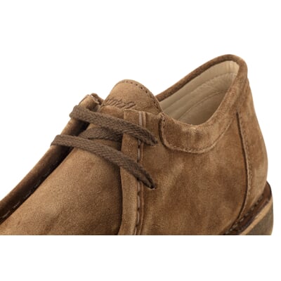 manufactum Damen-Halbschuh Velours Braun Preisnachlass