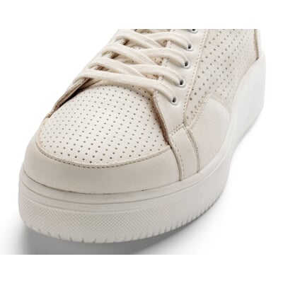 manufactum Damen-Ledersneaker Natur Valentinstagsangebot