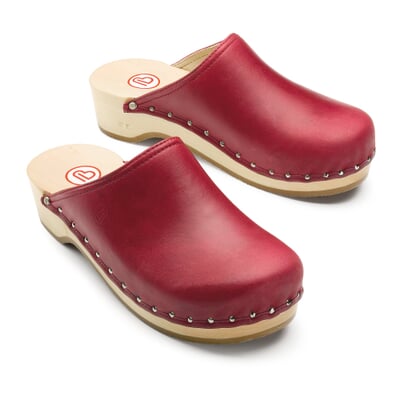 manufactum Holzschuh Nappa Rot Heißer Verkauf