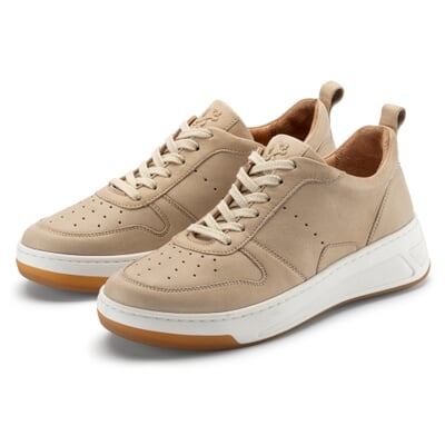 manufactum Damen-Ledersneaker Sand