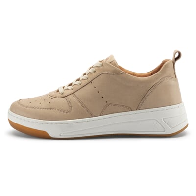 manufactum Damen-Ledersneaker Sand Online Outlet