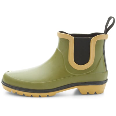 manufactum Damen-Gummistiefelette Oliv-Schwarz JETZT KAUFEN