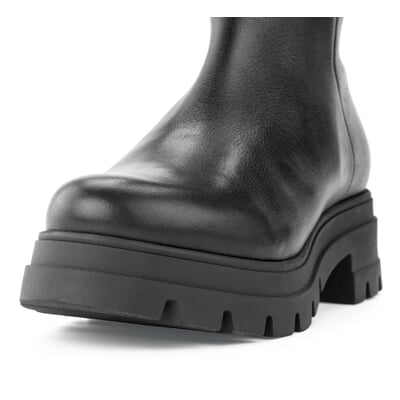 manufactum Damen-Lederstiefel Schwarz Bis zu 50% Rabatt