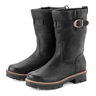 manufactum Damenhalbstiefel Rindleder gefüttert Schwarz Bis zu 65% Rabatt